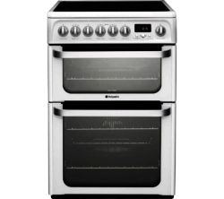 Hotpoint Ultima HUE61PS Electric Ceramic Cooker - White